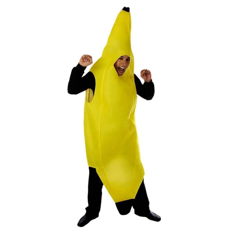 костюм банан карнавална маска