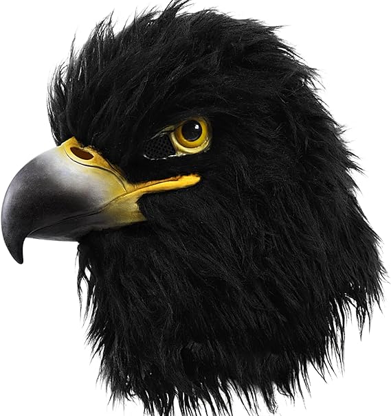 черен орел силиконова маска лице глава
