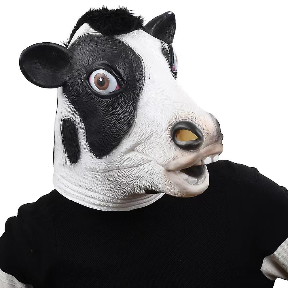 крава маска силиконови латексови лицеви маски за глава