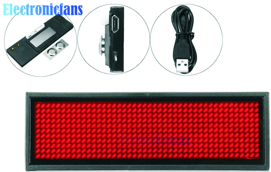 LED значка с име Bluetooth