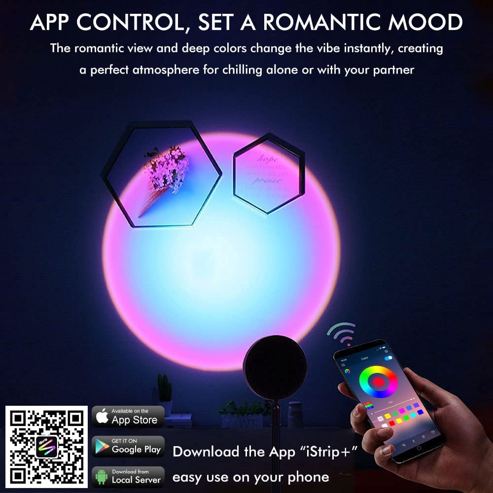 wifi лампа rgb colorfull за приложение за поддръжка на мобилен телефон