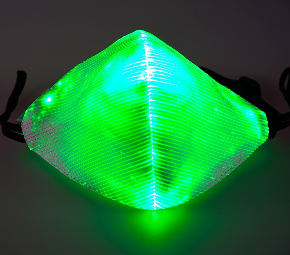 LED зелена маска