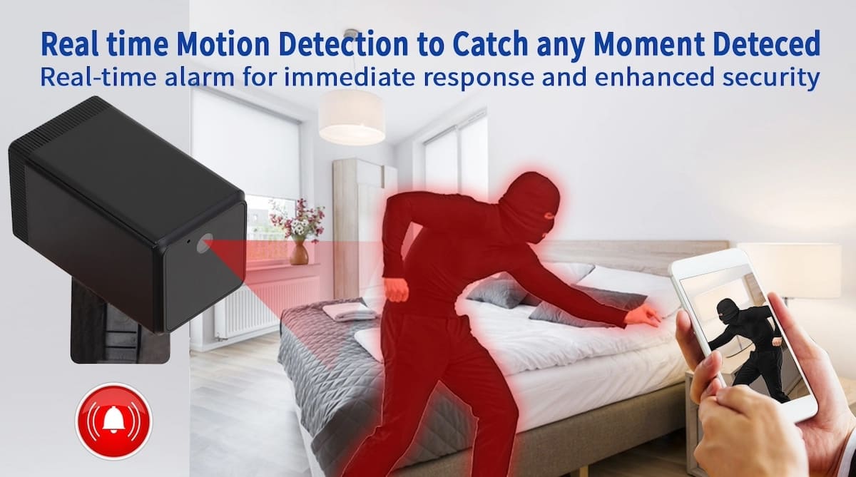 шпионска охранителна камера за откриване на движение за къща апартамент