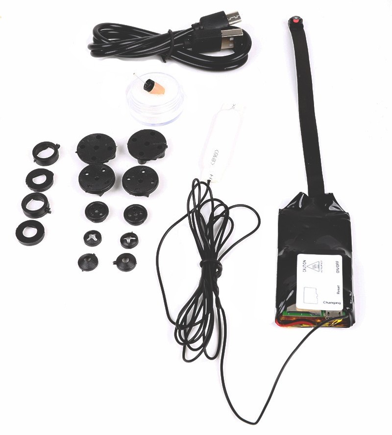 копче за камера с шпионска слушалка за текстови изпити