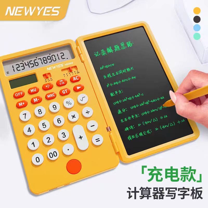 научен слънчев калкулатор с таблет и бележник