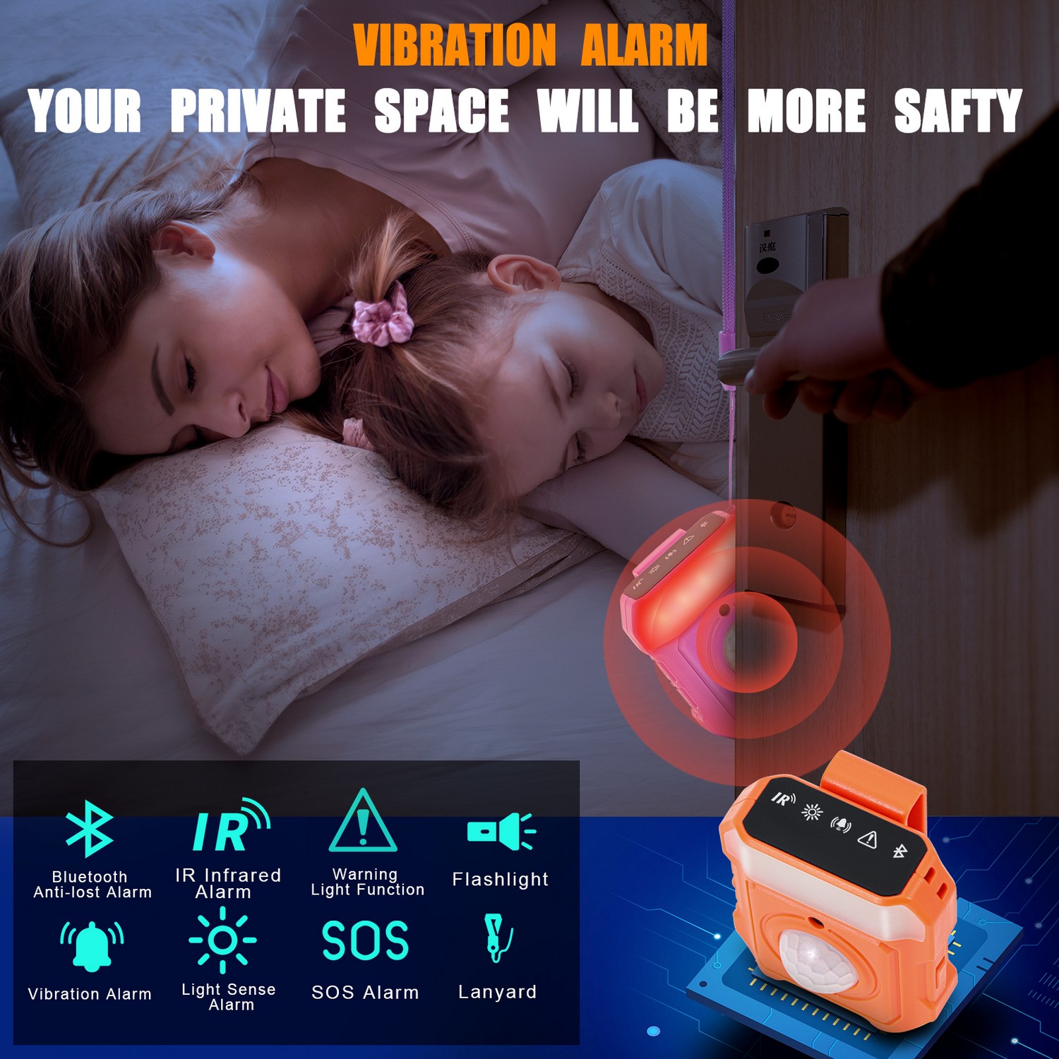 персонална охранителна аларма - вибрираща аларма