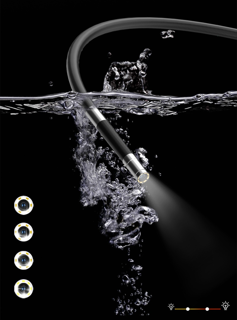 водоустойчива бороскопска леща - ендоскопска инспекционна камера