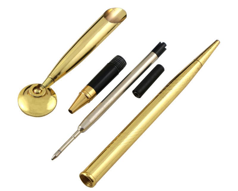 Ексклузивна златна химикалка със стойка