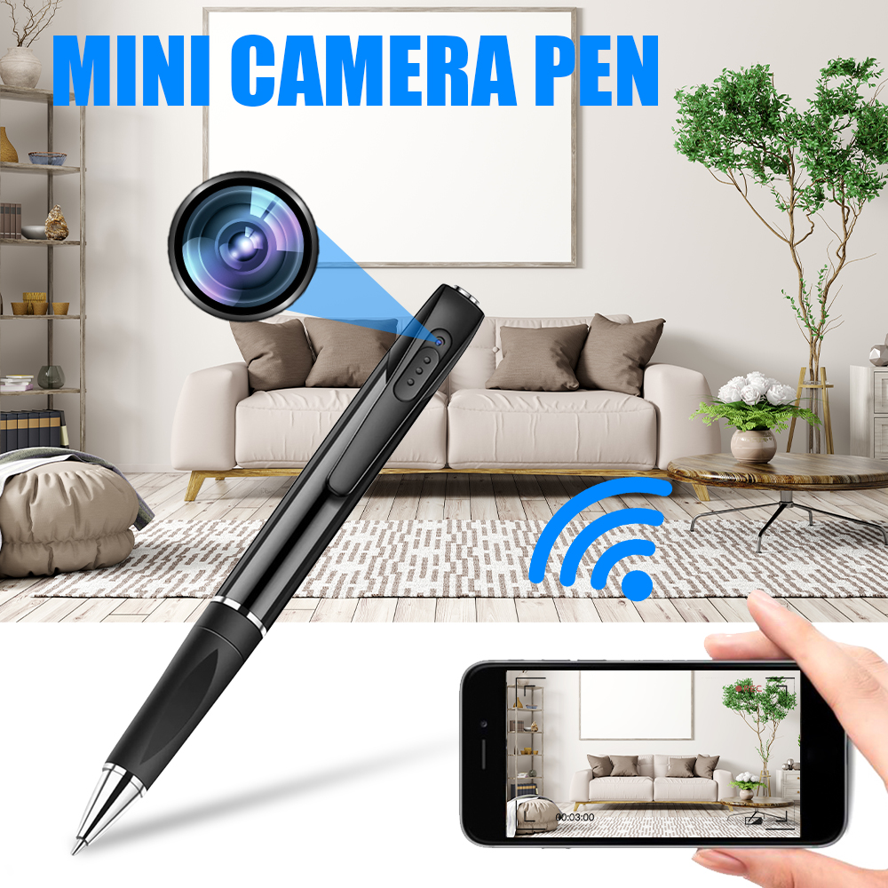 Камера шпионска писалка с поддръжка на FULL HD + WiFi (приложение за iOS/Android)