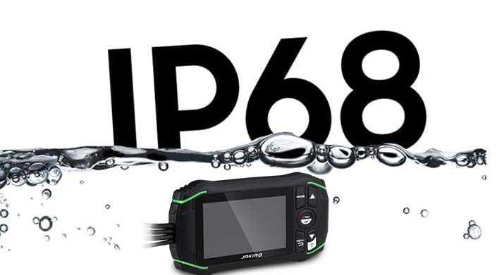 Защита IP68 - водоустойчива + прахоустойчива камера на мотоциклет