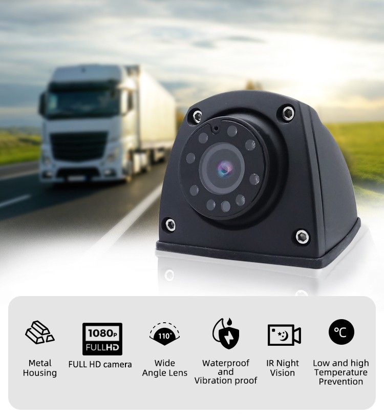 автомобилна странична камера FULL HD AHD + IR нощно виждане и IP69K