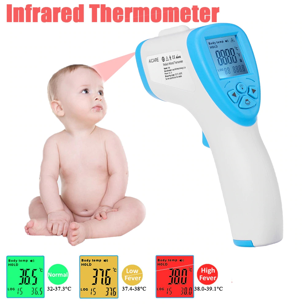 инфрачервен термометър с дисплей
