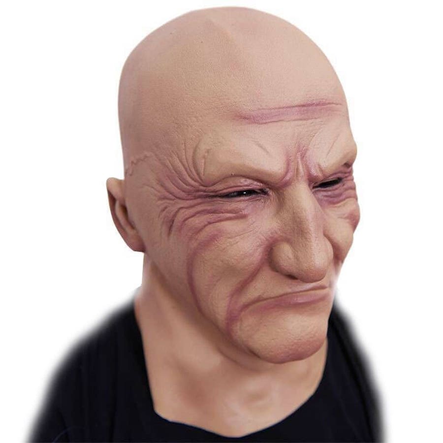 силиконова маска плешив мъж латекс маска за лице