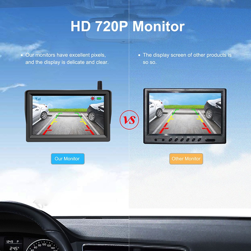 AHD HD монитор за кола 720P