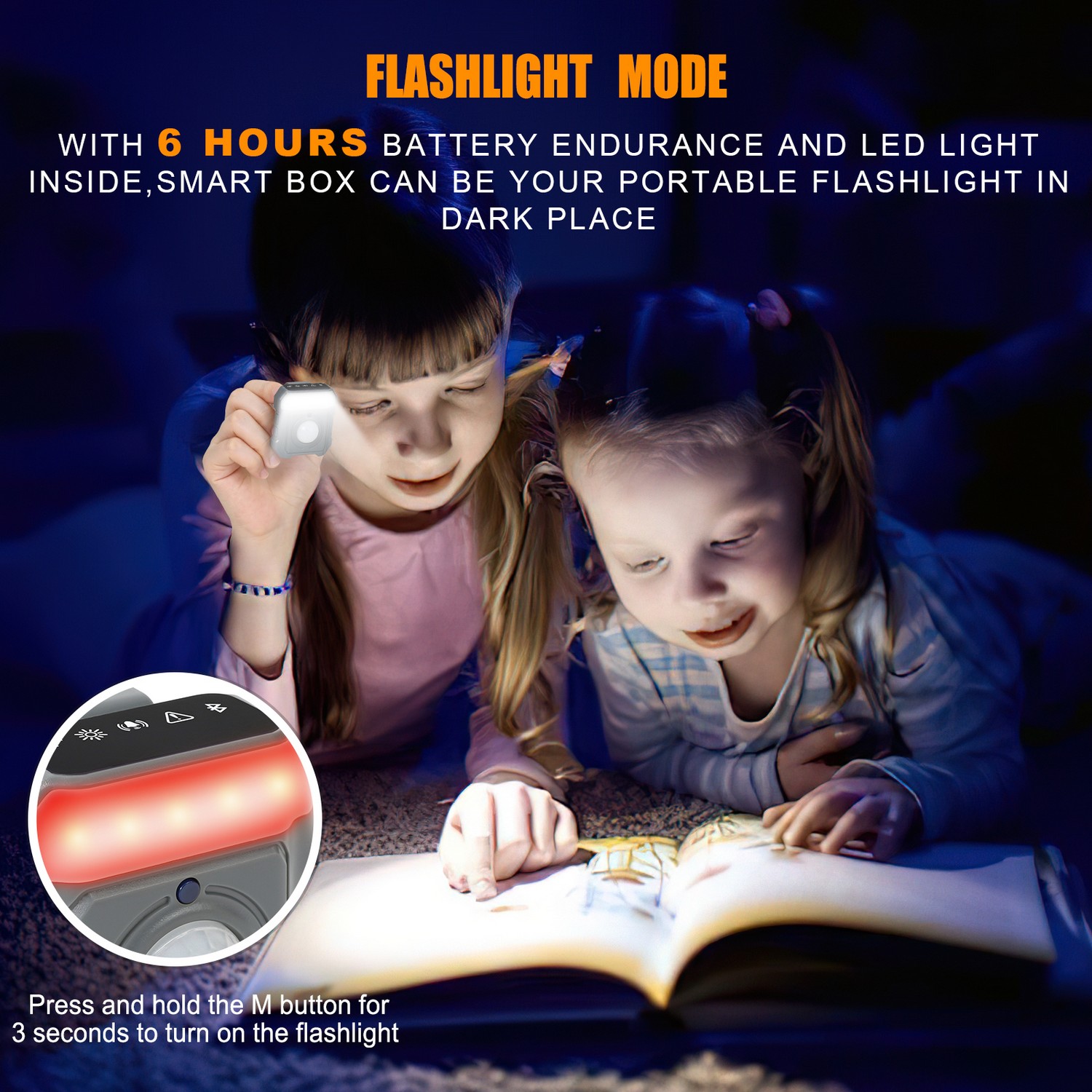 охранителна интелигентна аларма - режим на фенерче - LED светлина