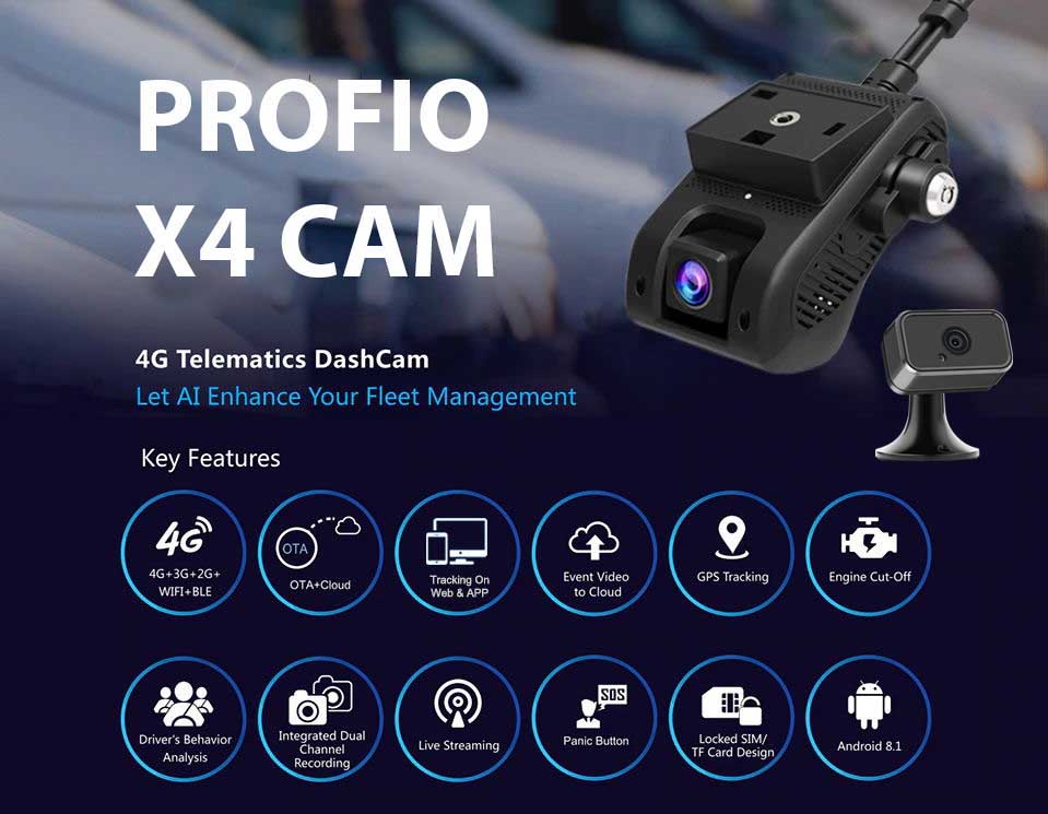 Облачни автомобилни камери Profio X4