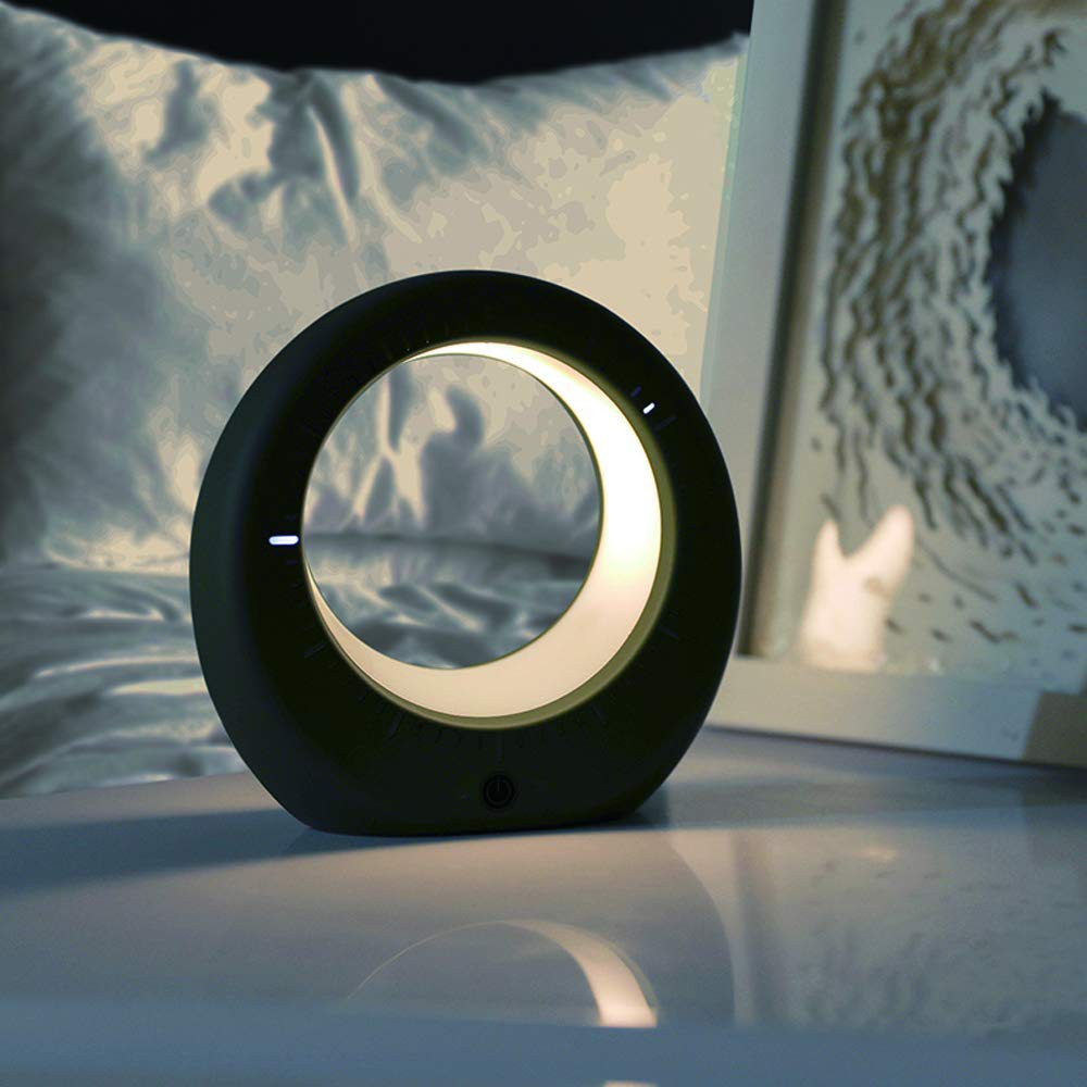 LED нощна лампа луна с будилник и цифров часовник