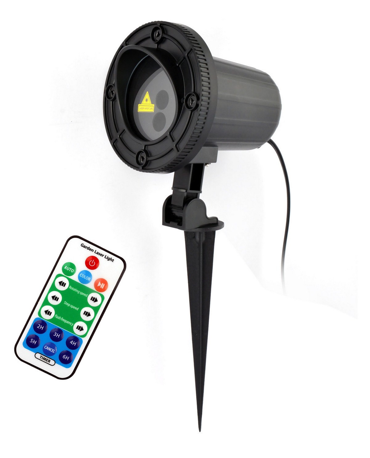 цветен лазерен точков проектор с дистанционно управление