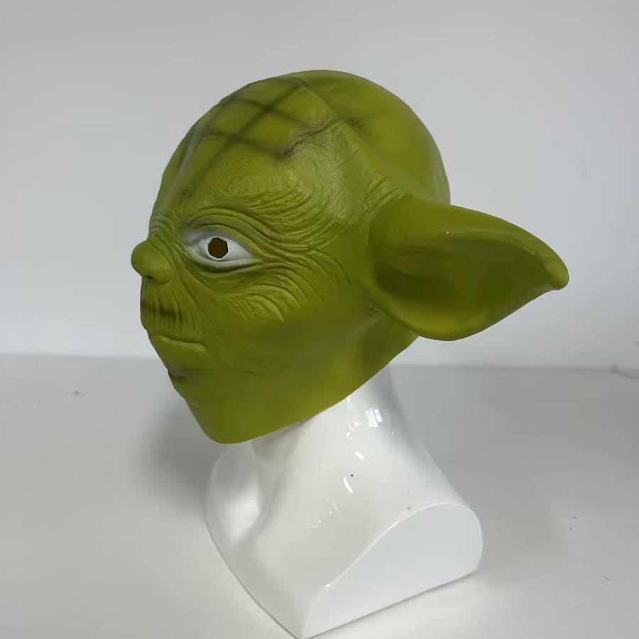 Маска за лице Star Wars - Yoda зелен латекс