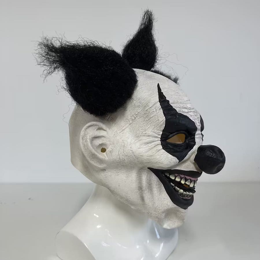 Страшна маска на клоун за карнавал