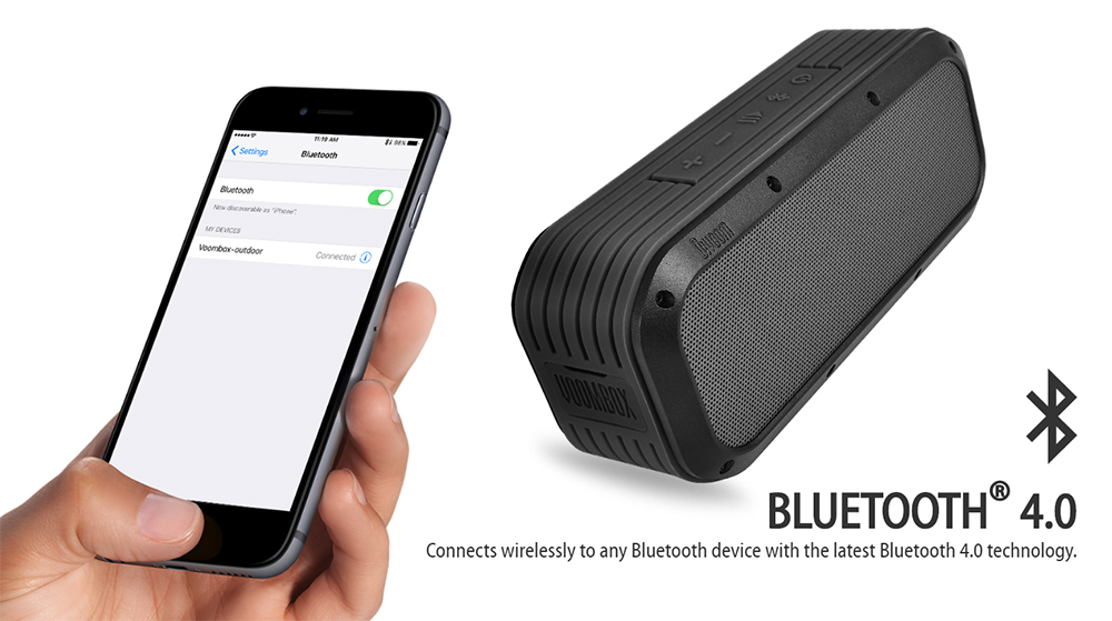 Voombox открит Bluetooth преносим високоговорител