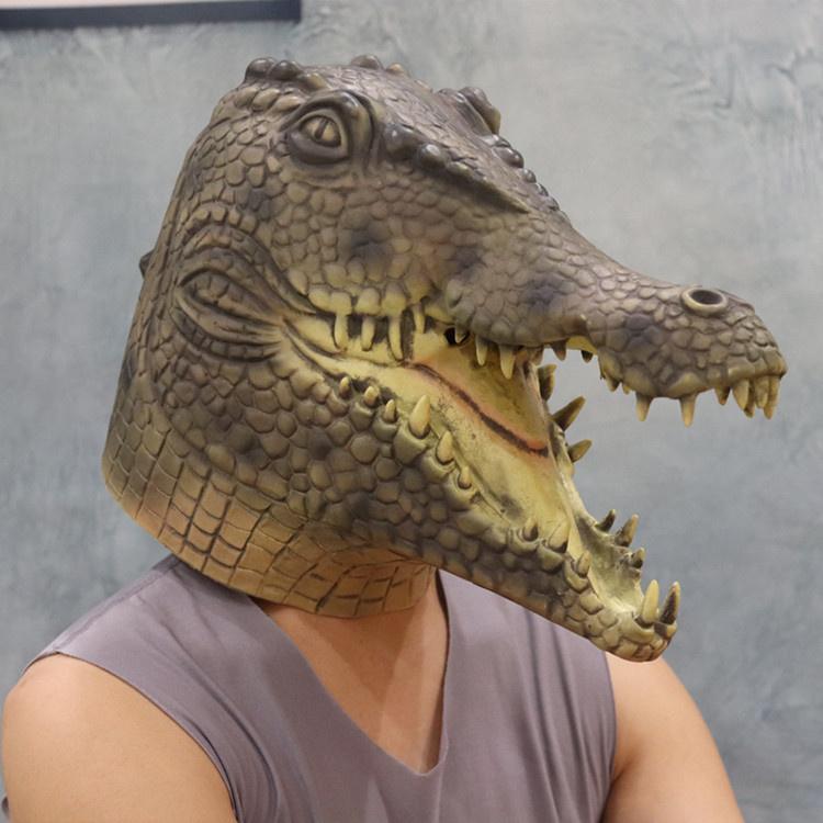 алигатор хелоуин маска крокодил лице маски за глава