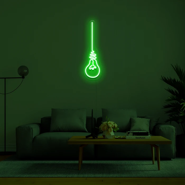 LED светещи неонови 3D реклами - Електрическа крушка