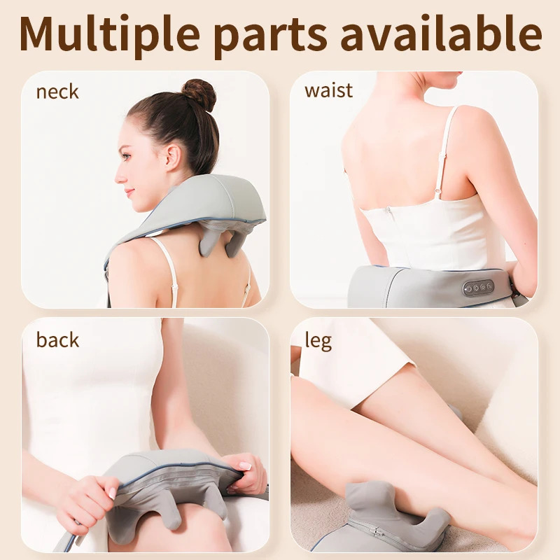 Уред за релаксиращ масаж на шията, коленете, краката, кръста