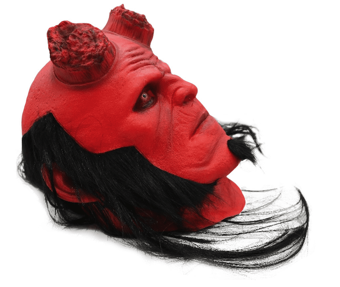 Дяволска маска за лице карнавална Хелоуин
