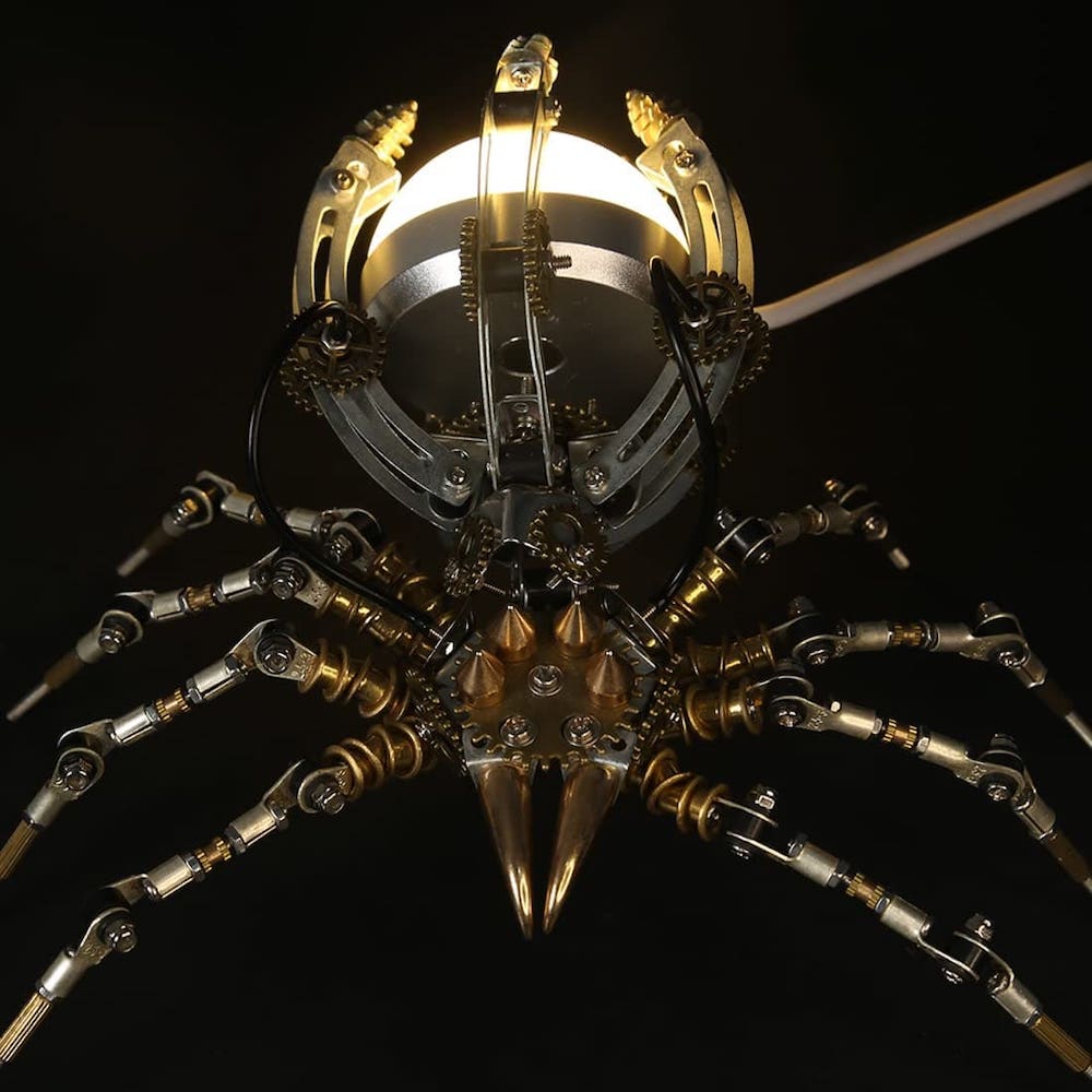 3D модел на метален пъзел паяк