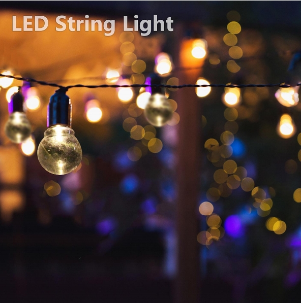 LED струна светлина със соларен панел