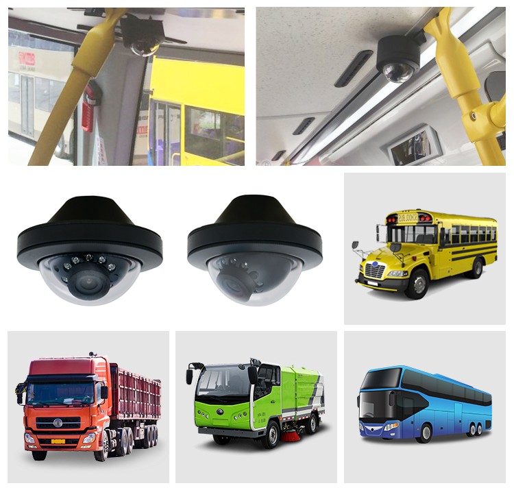 мини куполна камера за бусове, тролейбуси, трамваи, ванове, микробуси, каравани, полуремаркета, ремаркета, камиони