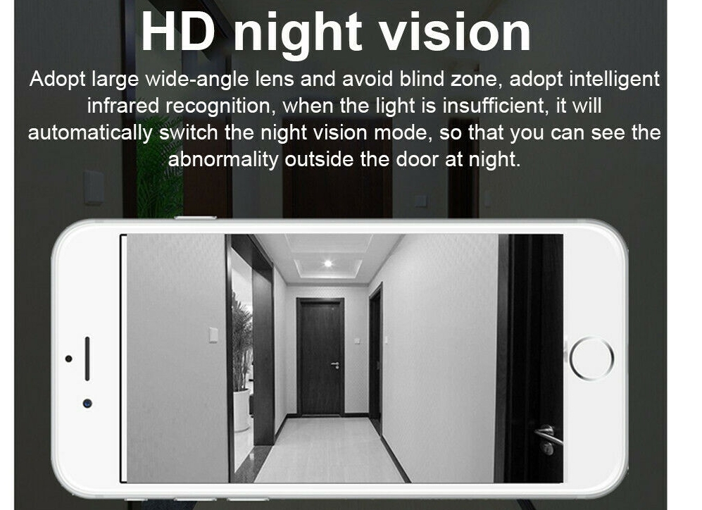 IR безжичен видео звънец за нощно виждане