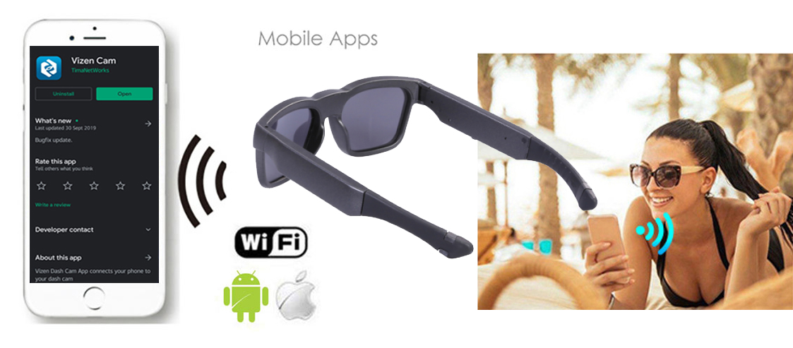 камера за wifi очила с поток на живо за приложение за измама
