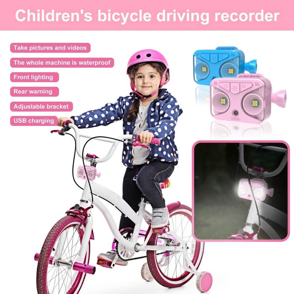 детска велосипедна камера с велосипедна светлина