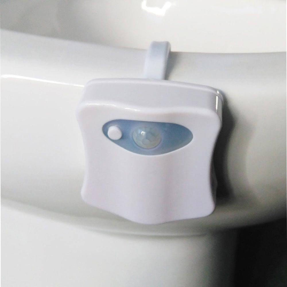 Осветление за тоалетна със сензор за движение - цветен LED