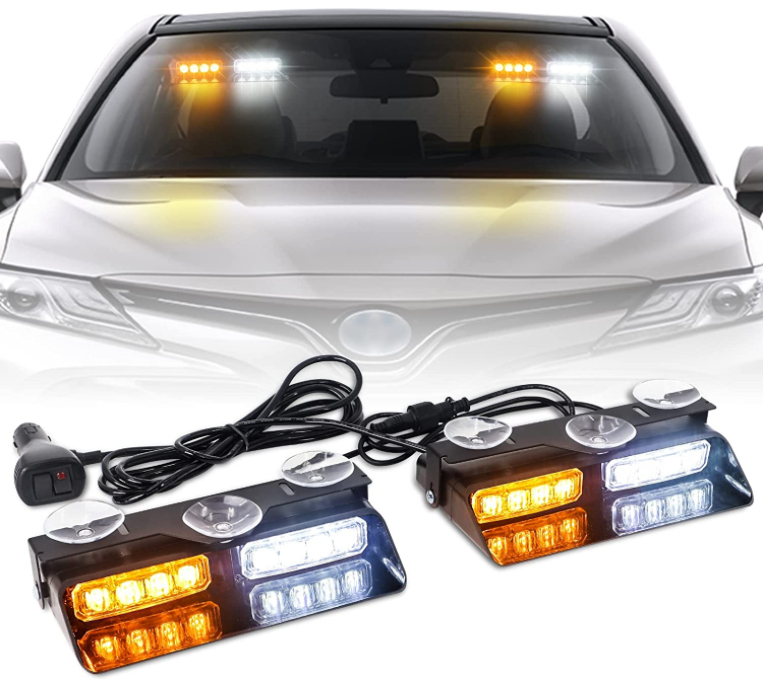 аварийни светлини на автомобил мигащ фар за кола (син, червен, бял, жълт, лилав)