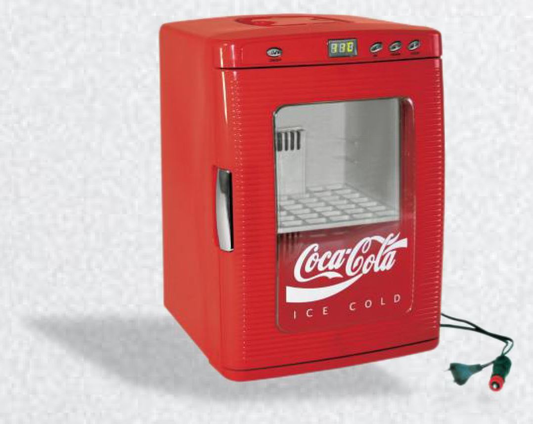 ретро мини охладител хладилник хладилник червена кока кола