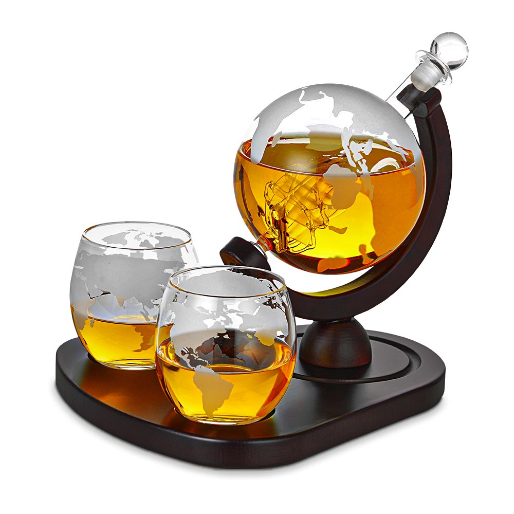 globe гарафи за уиски - комплект чаши за уиски